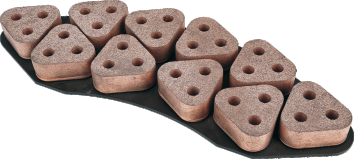 动力集中型动车组粉末冶金闸片 Sintered Brake Pad for Carriage