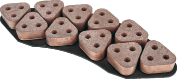 交流传动机车粉末冶金闸瓦 / 闸片 Sintered Brake Shoe / Pad for AC Drive Locomotive